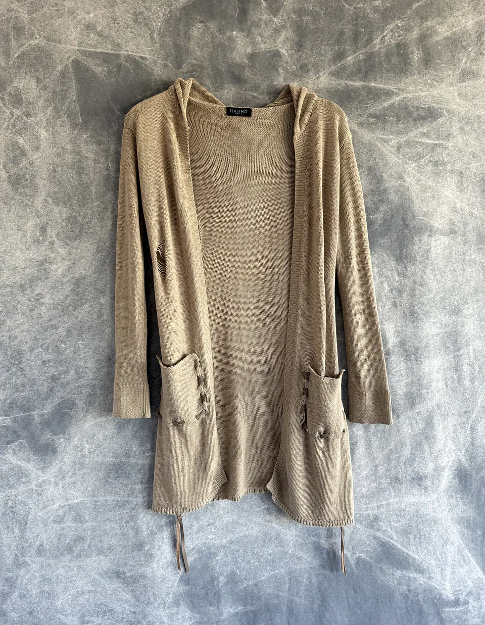 NARYA SHORT CARDIGAN tan 1