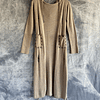 NARYA LONG CARDIGAN tan