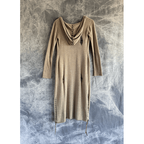 NARYA LONG CARDIGAN tan