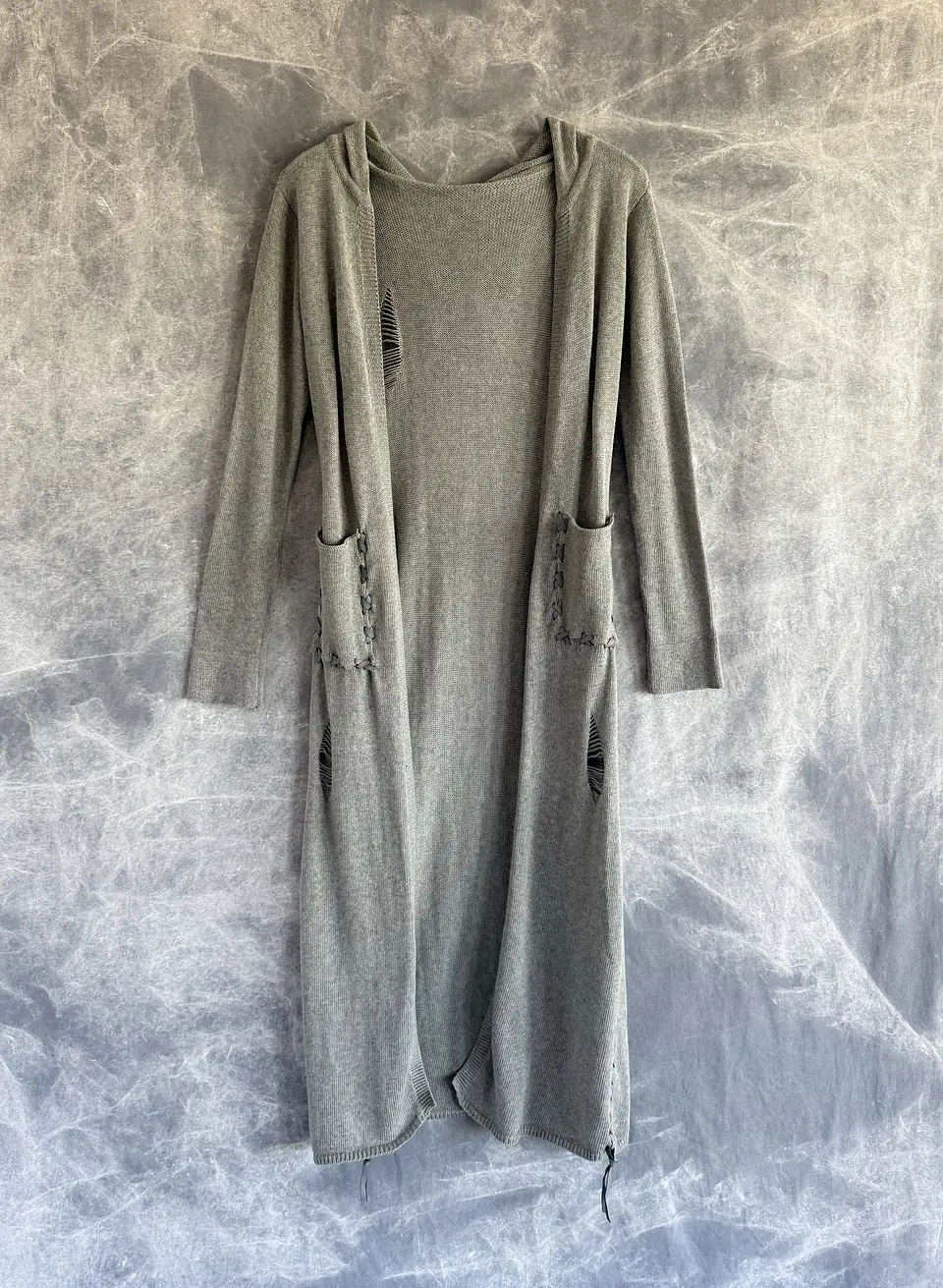 NARYA LONG CARDIGAN grey 1