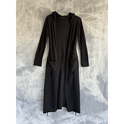 NARYA LONG CARDIGAN black