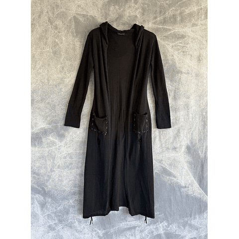 NARYA LONG CARDIGAN black