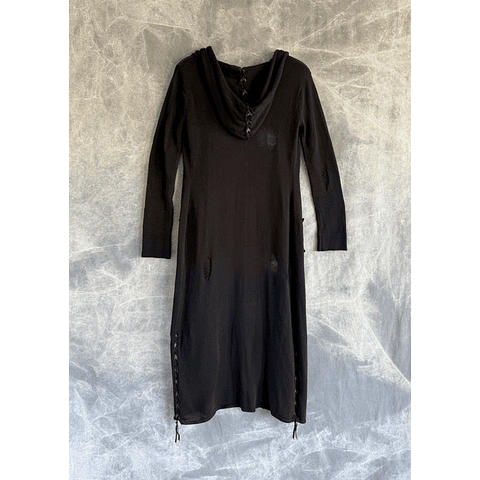 NARYA LONG CARDIGAN black