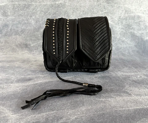 NERVA BAG black | silver
