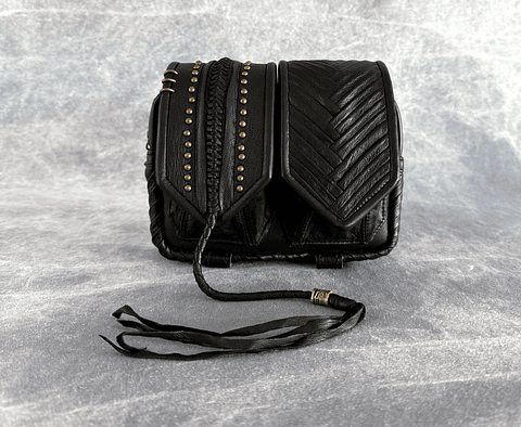NERVA BAG black | brass