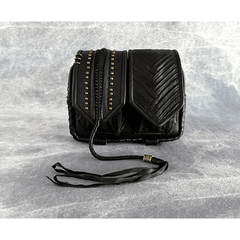 NERVA BAG black | brass
