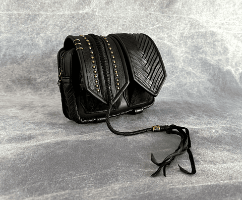 NERVA BAG black | brass
