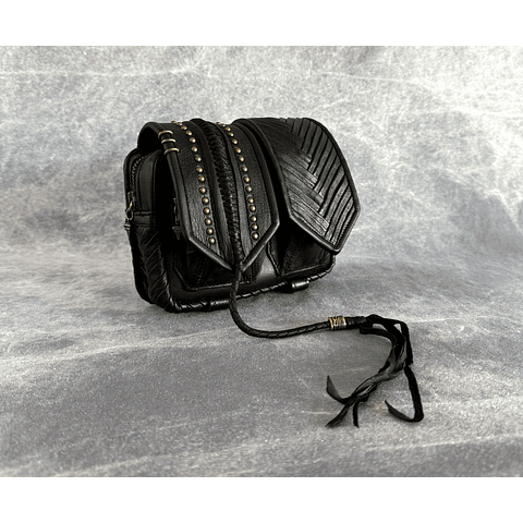 NERVA BAG black | brass