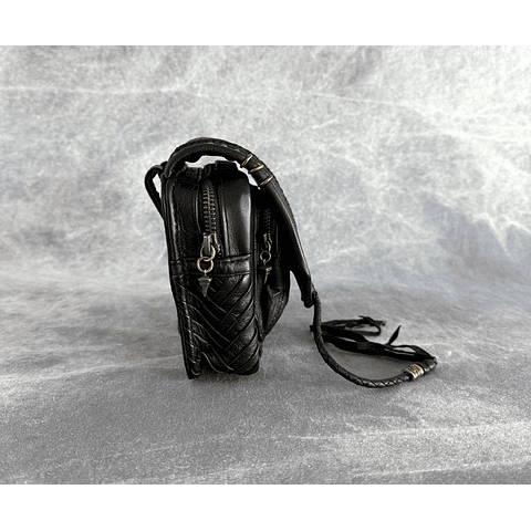 NERVA BAG black | brass