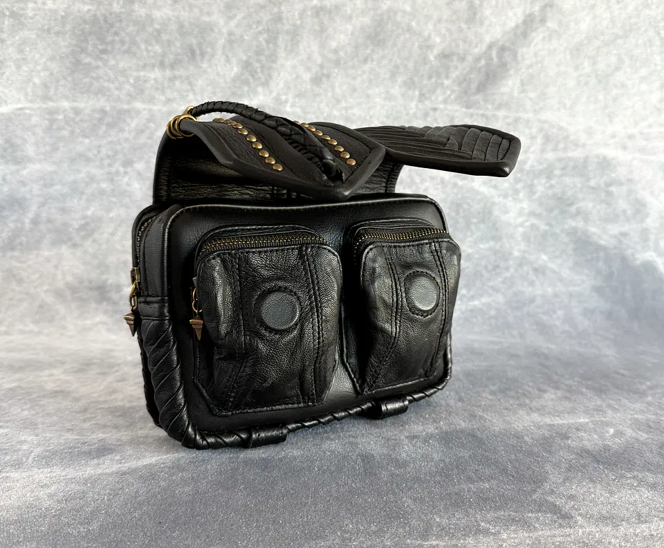 NERVA BAG black | brass 4
