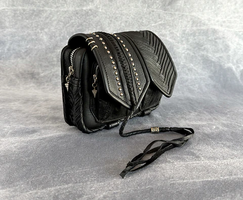 NERVA BAG black | silver