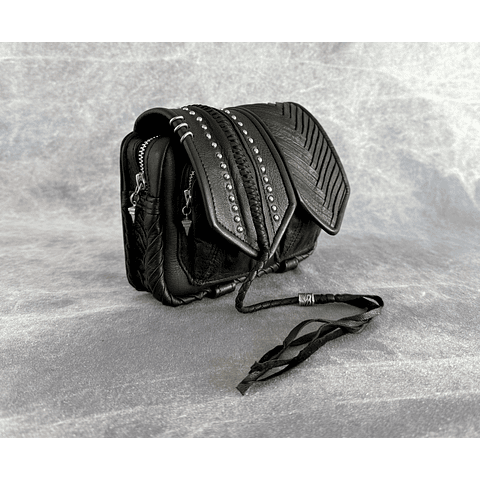 NERVA BAG black | silver