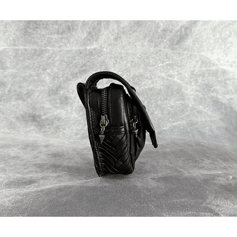 NERVA MINI BAG black | brass