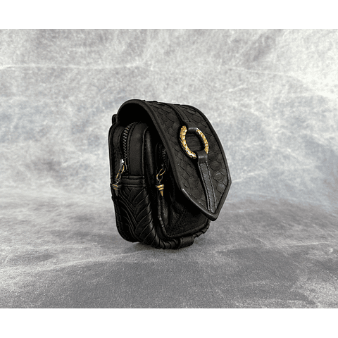 NERVA MINI BAG black | brass