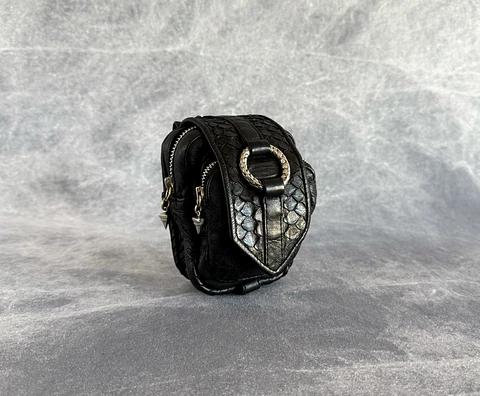 NERVA MINI BAG black | silver 