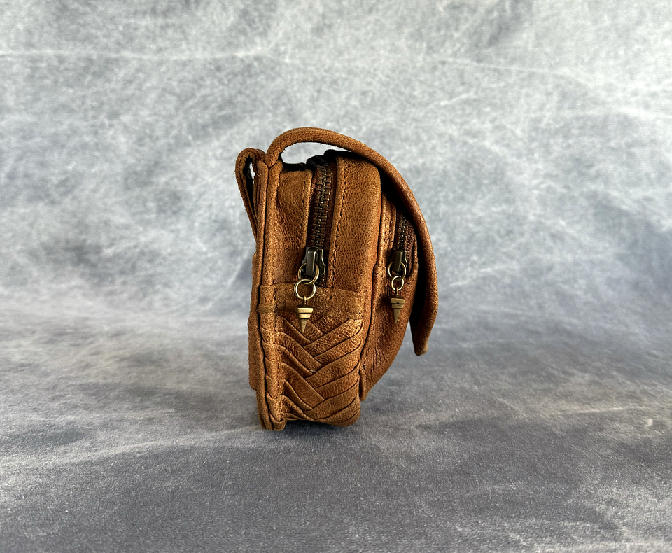 NERVA MINI BAG camel | brass 3