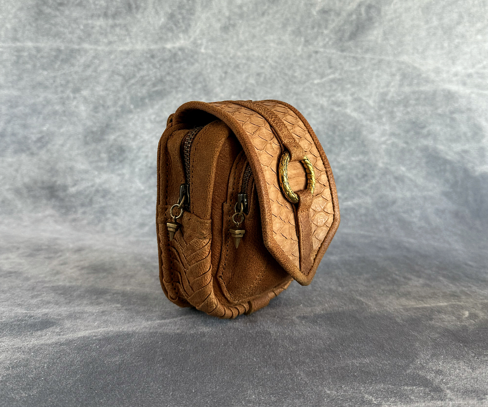 NERVA MINI BAG camel | brass 2