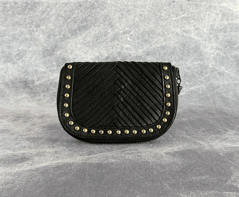 ZANE WALLET black | brass