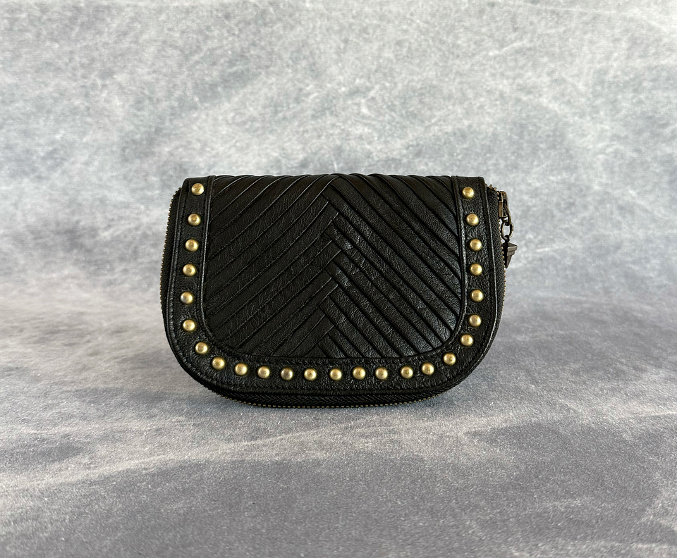 ZANE WALLET black | brass 1