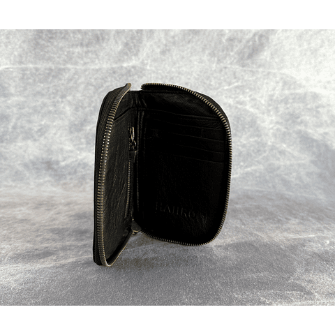 ZANE WALLET black | brass