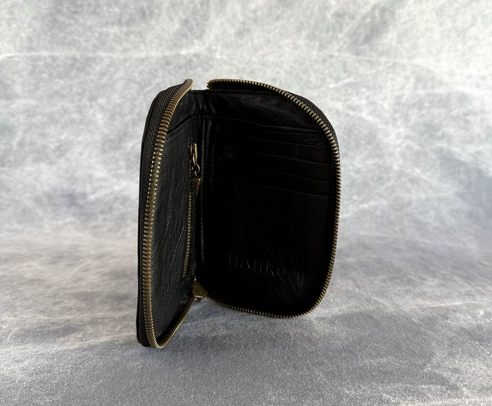 ZANE WALLET black | brass 3