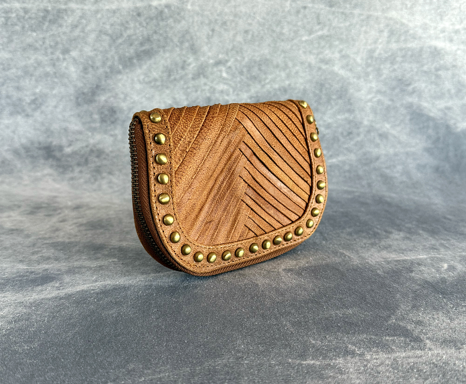 ZANE WALLET camel | brass 2