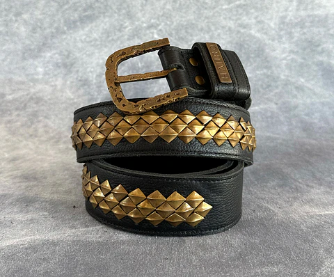 ASMI BELT black | brass