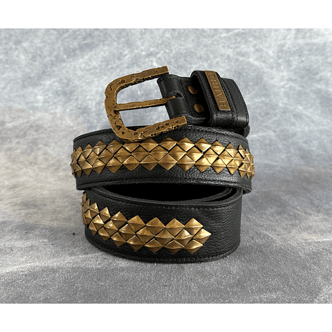 ASMI BELT black | brass