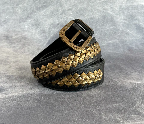 ASMI BELT black | brass