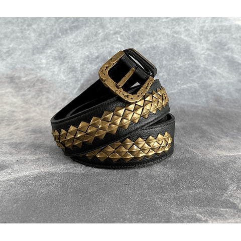 ASMI BELT black | brass