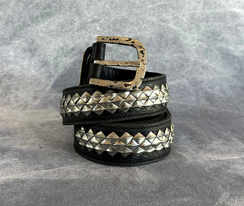 ASMI BELT black | silver