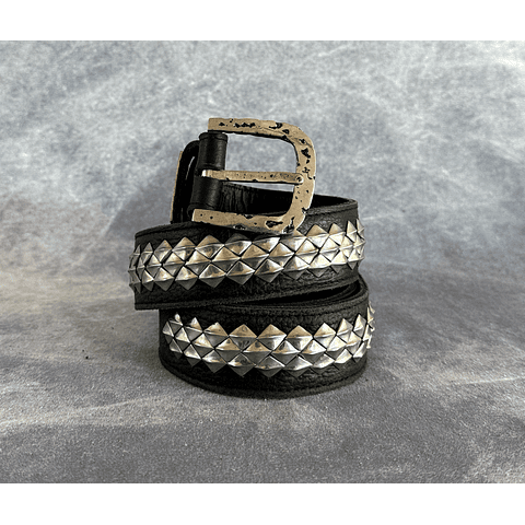 ASMI BELT black | silver