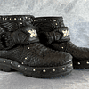 SHEA BOOT CUFFS black | silver