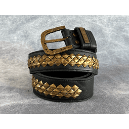 ASMI BELT black | brass