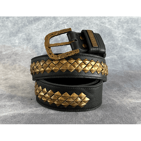 ASMI BELT black | brass