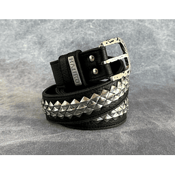 ASMI BELT black | silver