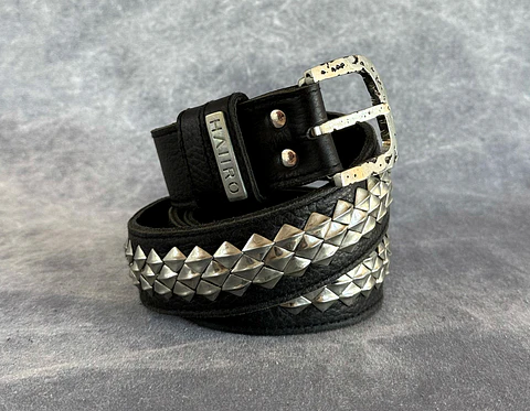 ASMI BELT black | silver