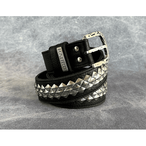 ASMI BELT black | silver