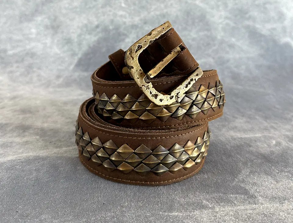 ASMI BELT brown | brass 1