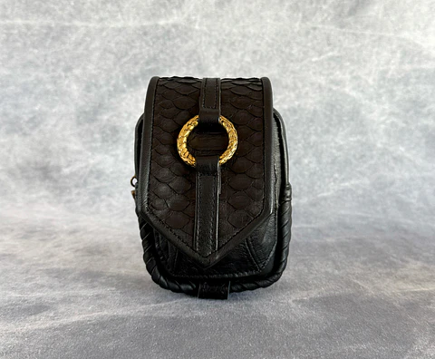 NERVA MINI BAG black | brass