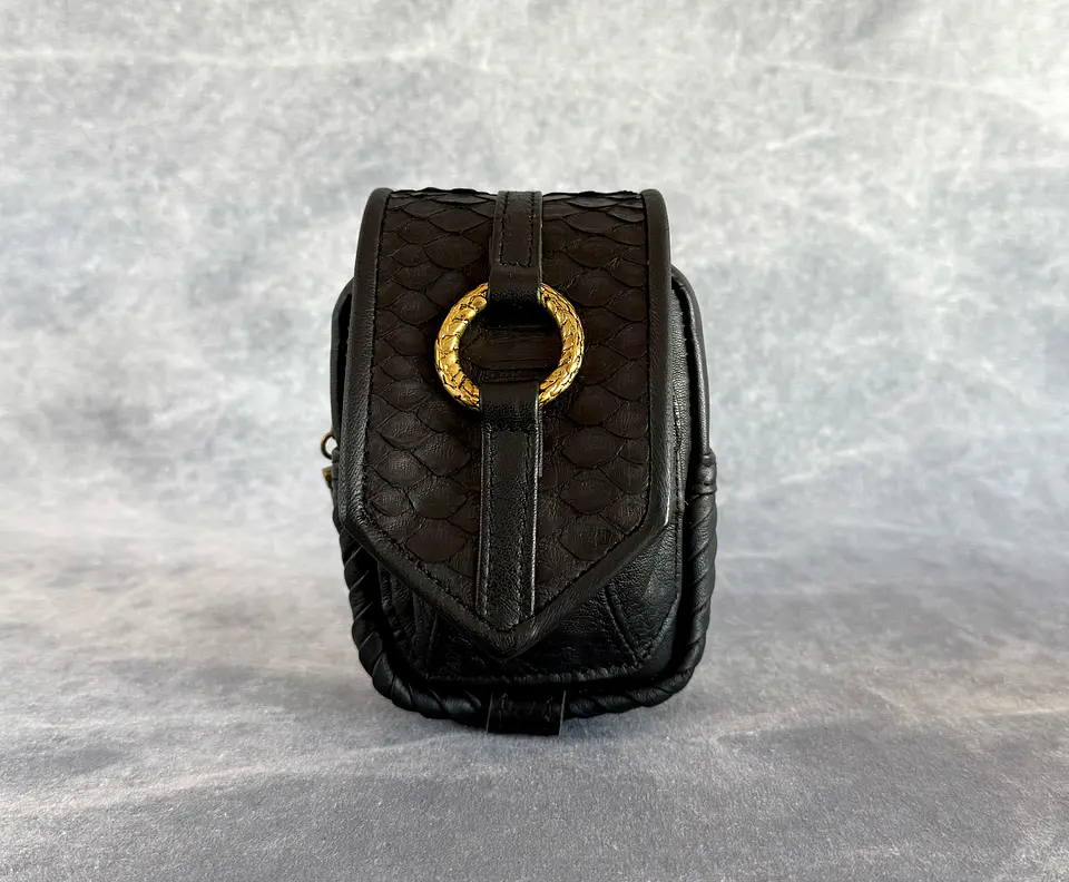 NERVA MINI BAG black | brass 1