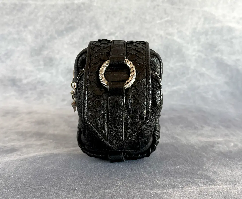 NERVA MINI BAG black | silver  1