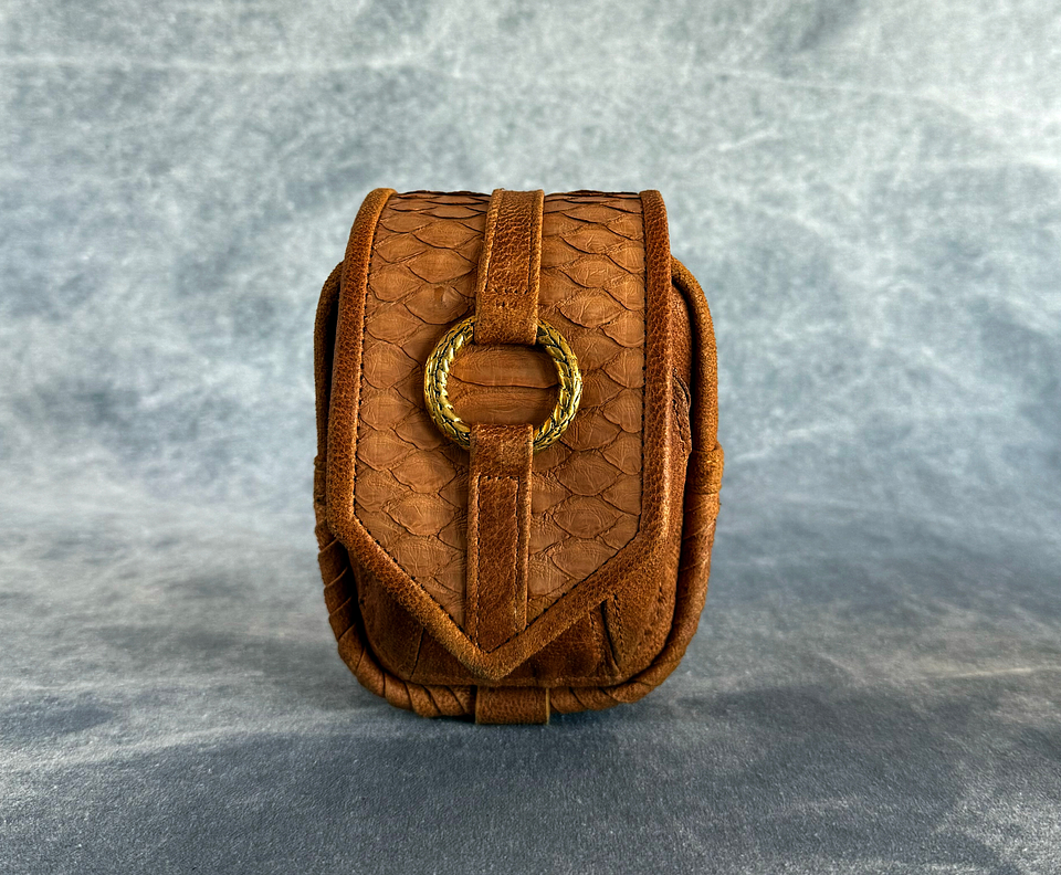 NERVA MINI BAG camel | brass 1