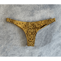THEA BOTTOM gold snake skin