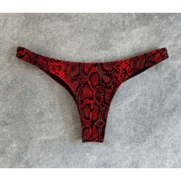 THEA BOTTOM red snake skin  