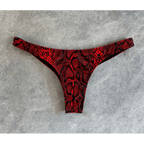THEA BOTTOM red snake skin  