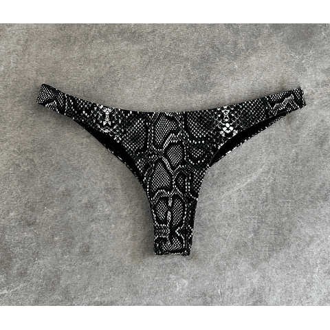 THEA BOTTOM black snake skin 
