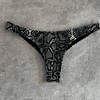 THEA BOTTOM black snake skin 