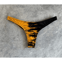 THEA BOTTOM mustard tie dye