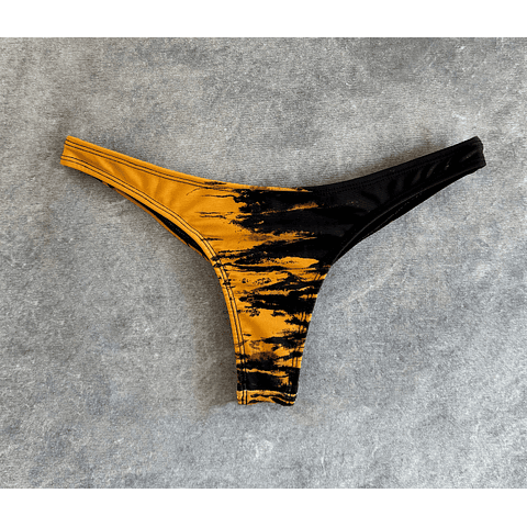 THEA BOTTOM mustard tie dye